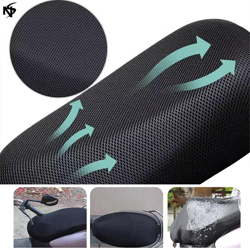 Noor's Motorcycle Seat Cushion, 3D Insulated Waterproof Anti Slip Breathable Seat