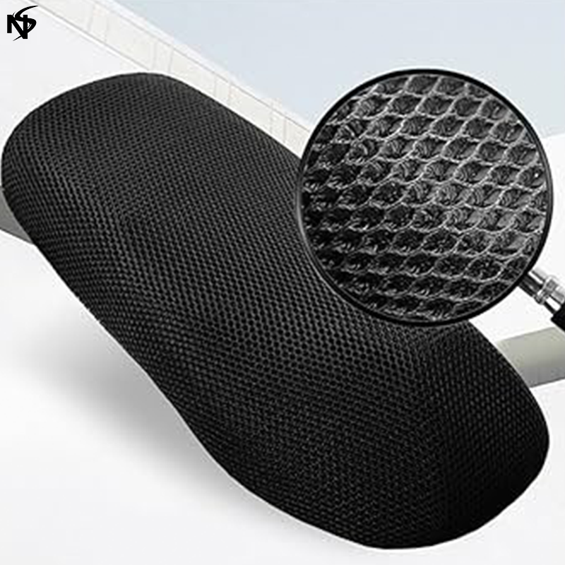 Noor's Motorcycle Seat Cushion, 3D Insulated Waterproof Anti Slip Breathable Seat