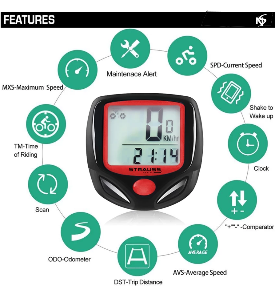 Noor's Bicycle Speedometer Digital