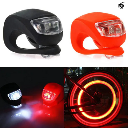 2 Pcs Noor's Silicone Bicycle Bike Cycle Safety LED