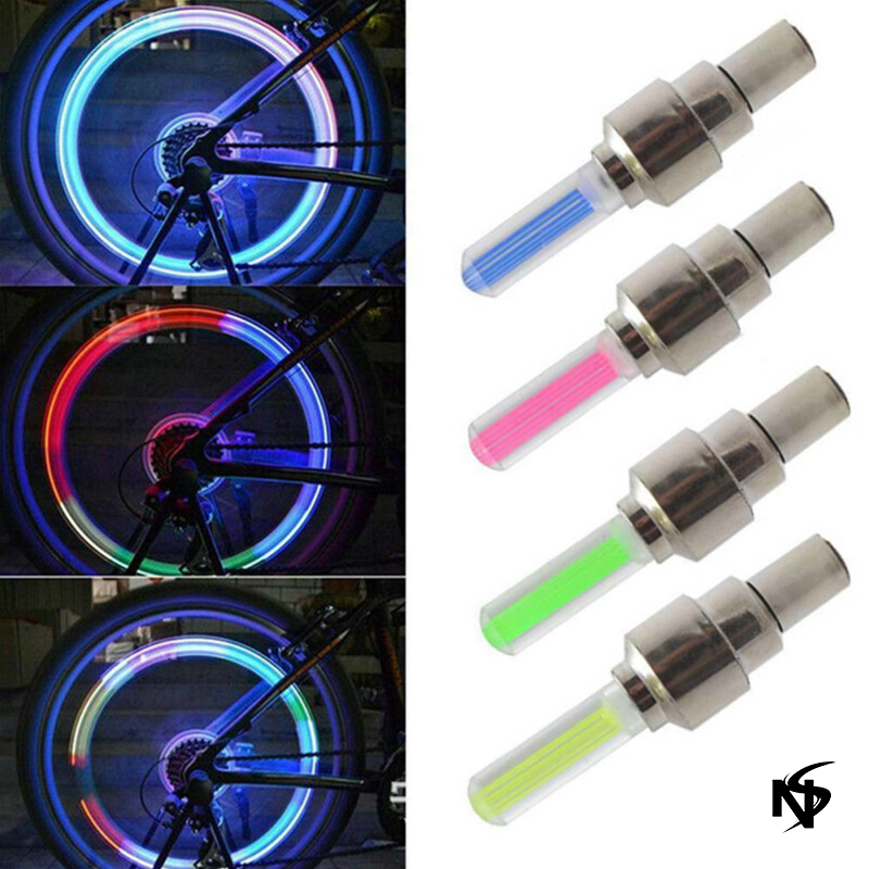2Pcs Motion Activated Glow Bike Flashlight Car Motorcycle Cycle