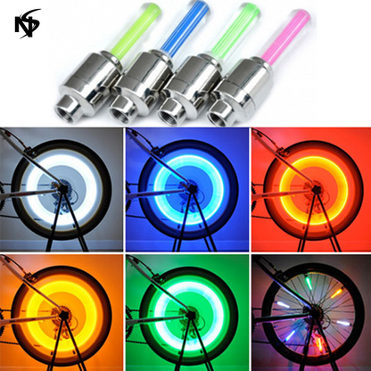 2Pcs Motion Activated Glow Bike Flashlight Car Motorcycle Cycle