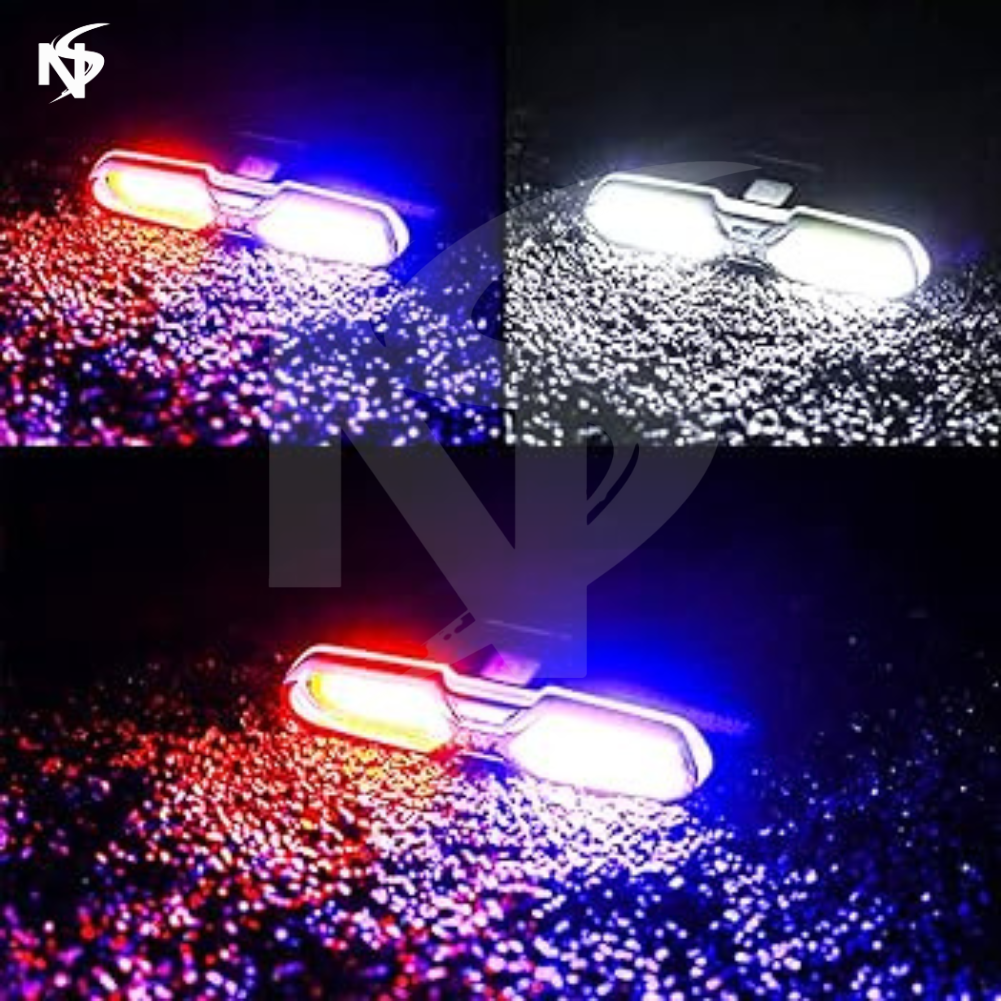 Noor's Bicycle USB Rechargeable Police Type Tail Light