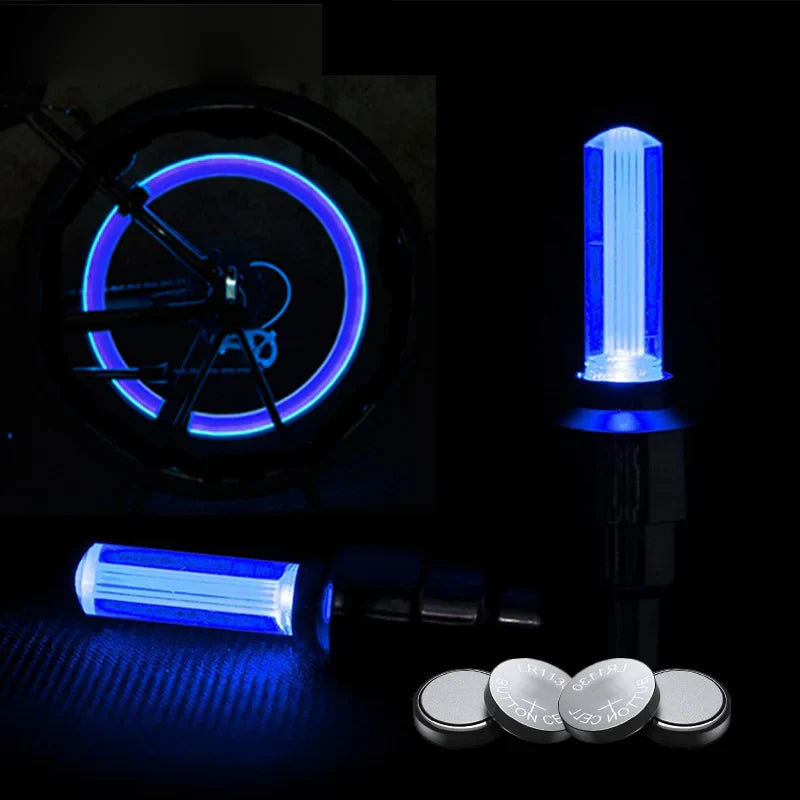 2Pcs Motion Activated Glow Bike Flashlight Car Motorcycle Cycle