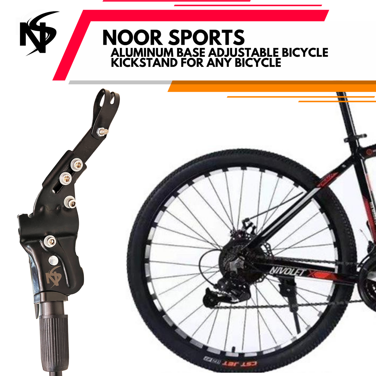 Noor's Adjustable Bicycle Bike Stand Aluminum
