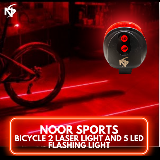 Noor's Bicycle 2 Laser light and 5 LED Flashing Lamp
