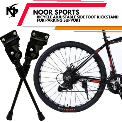 Noor's MTB Bike Kickstand Bicycle Adjustable Side Foot