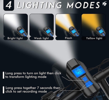 Noor Sports Waterproof FY-317 Bicycle Light