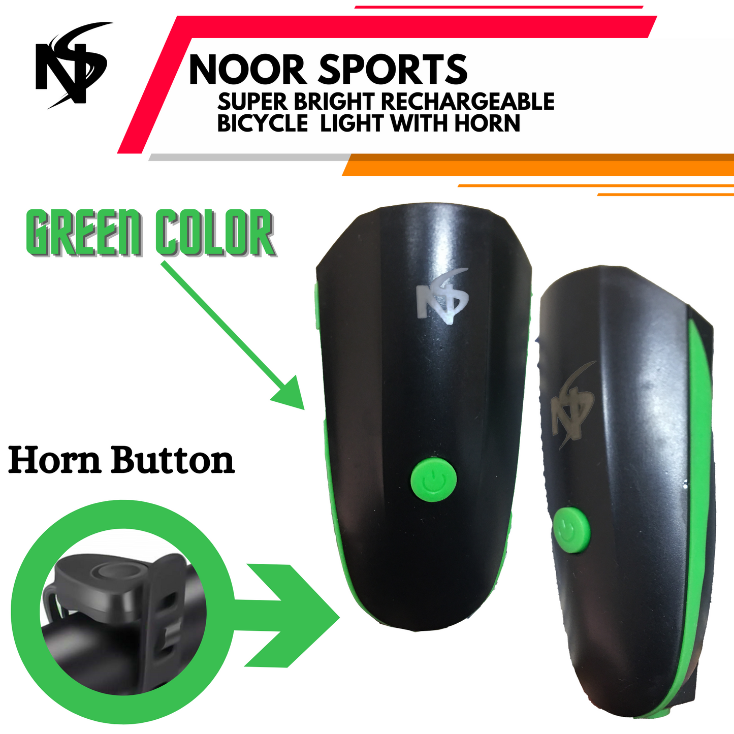 Noor's Super Bright Rechargeable Bike Bicycle Cycle light