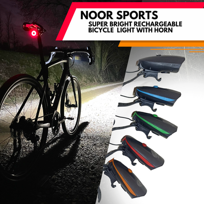 Noor's Super Bright Rechargeable Bike Bicycle Cycle light
