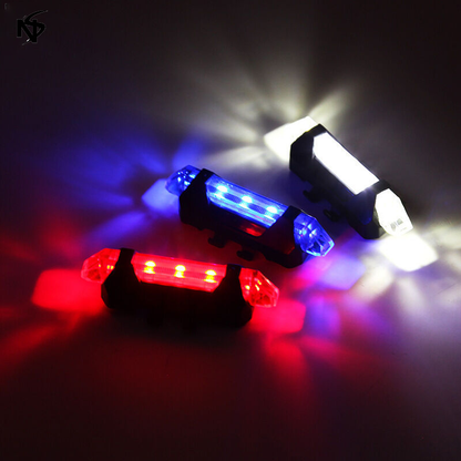 Noor's Portable USB Rechargeable Bike Bicycle Safety Tail Light