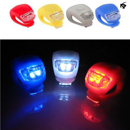 2 Pcs Noor's Silicone Bicycle Bike Cycle Safety LED