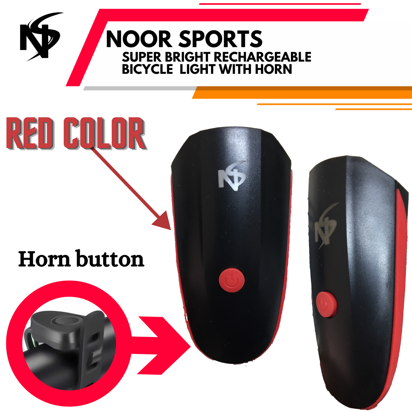 Noor's Super Bright Rechargeable Bike Bicycle Cycle light