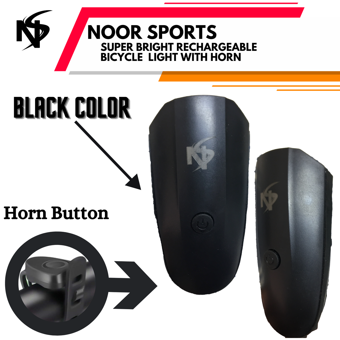 Noor's Super Bright Rechargeable Bike Bicycle Cycle light