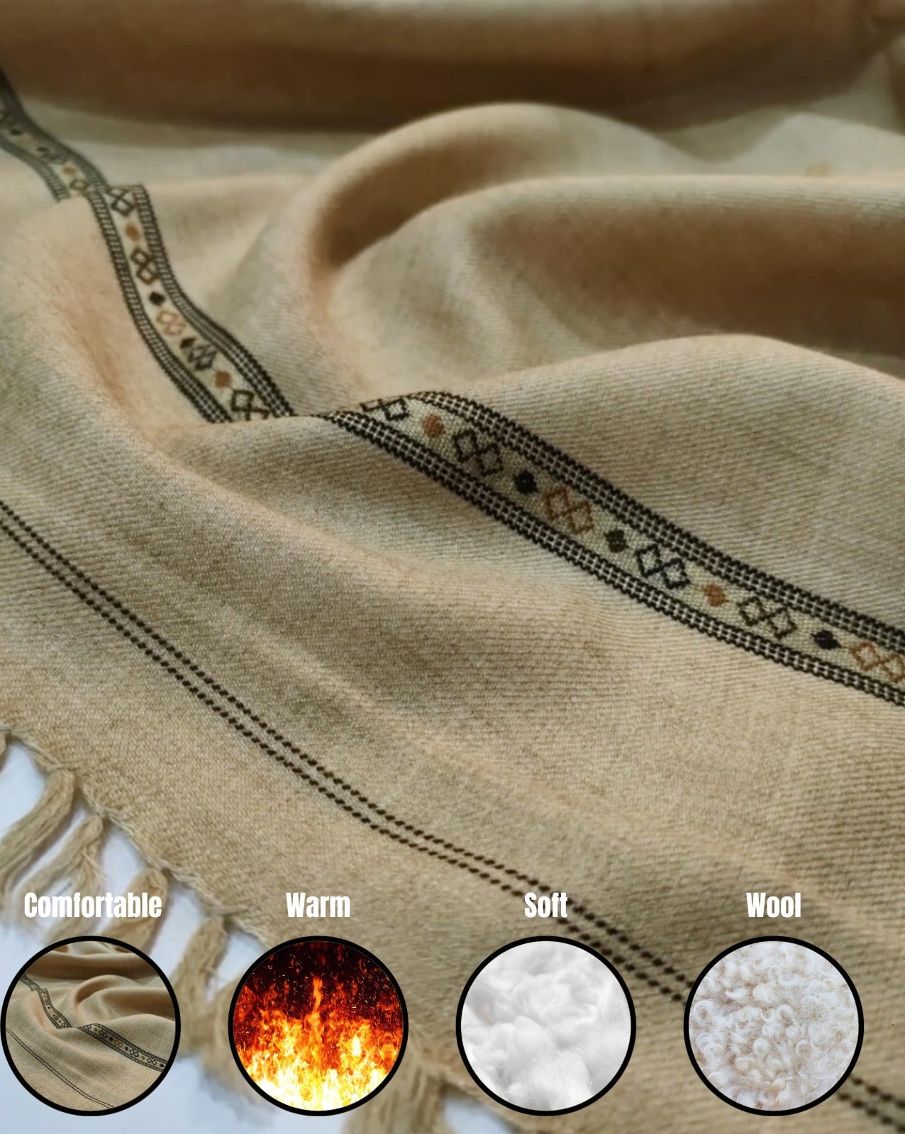 Noor’s Premium Wool Shawl for Men
