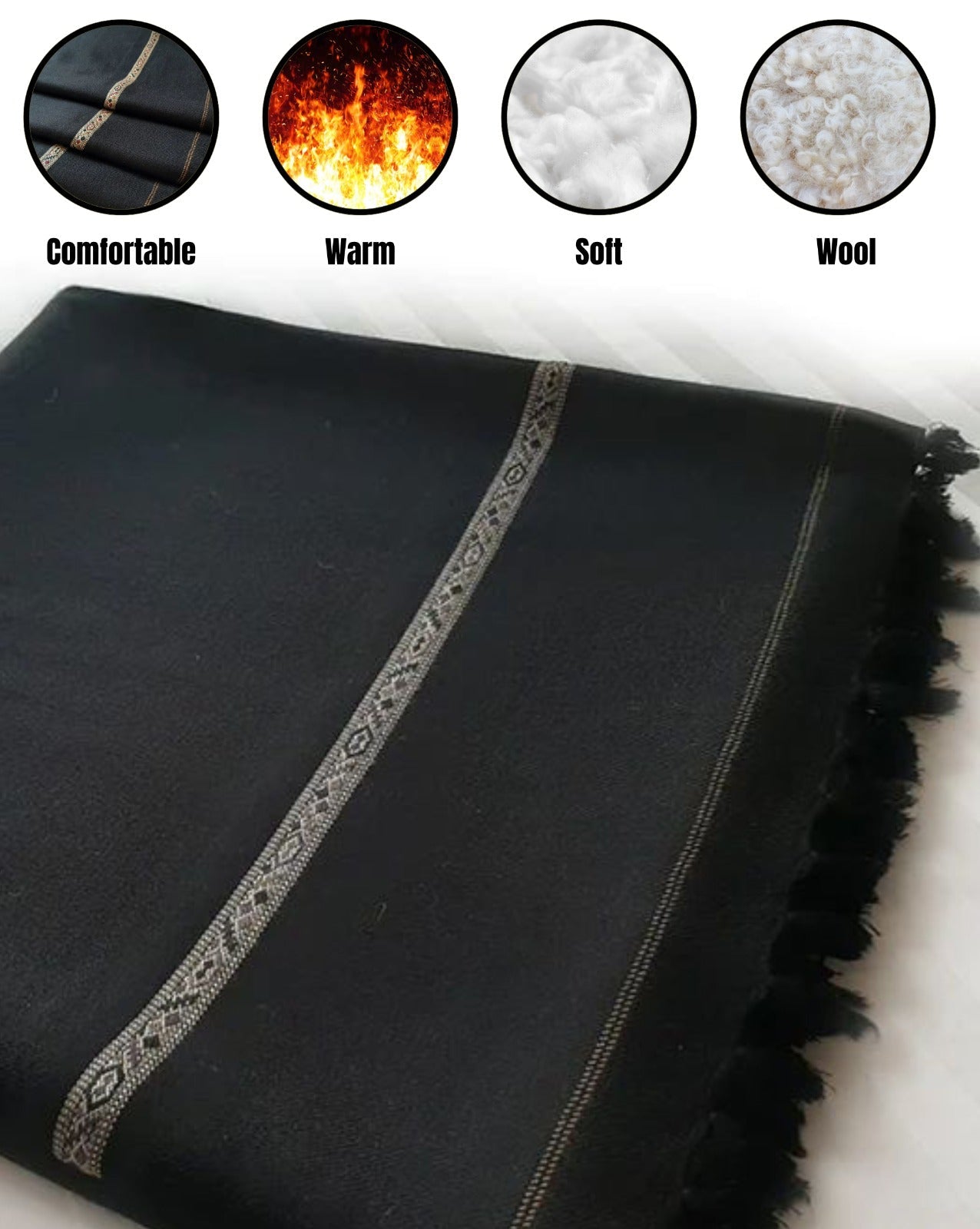 Noor’s Premium Wool Shawl for Men
