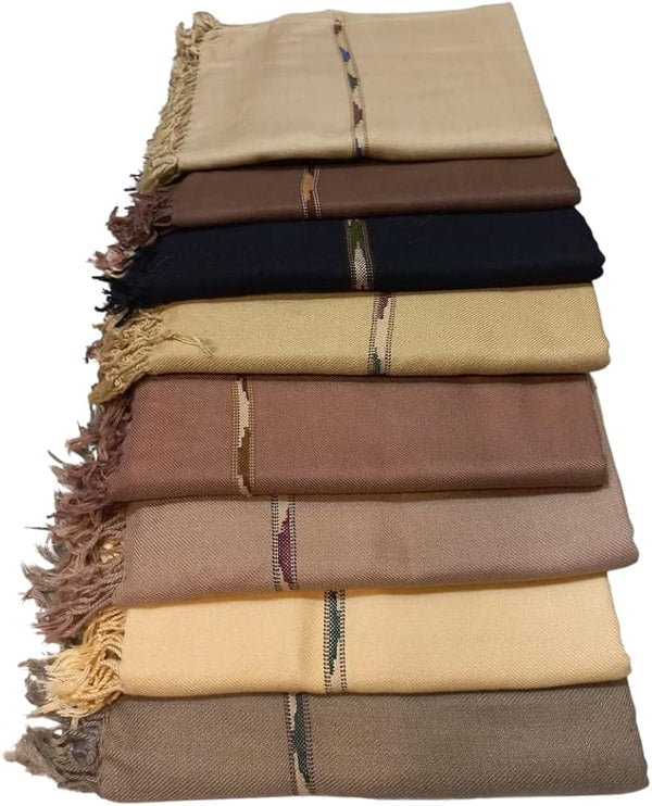 Premium Men’s Shawl – Classic Design with Patterned Border | Winter Collection Pakistan
